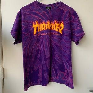 Reverse dye thrasher tshirt